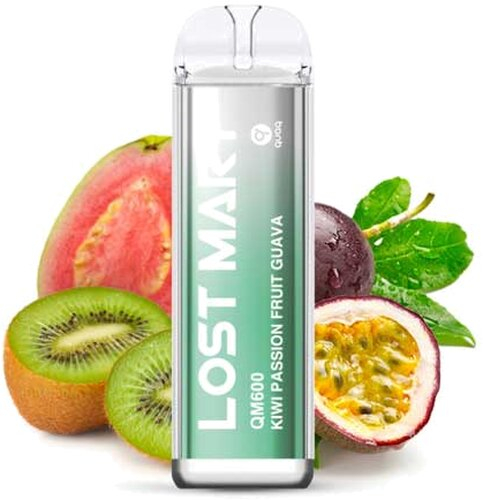 Lost Mary QM600 CP Einweg E-Zigarette Designed by Elfbar Kiwi Passion Fruit Guava 20mg Lost Mary QM600 CP Einweg E-Zigarette Designed by Elfbar Kiwi Passion Fruit Guava 20mg