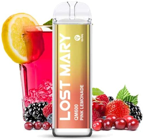 Lost Mary QM600 CP Einweg E-Zigarette Designed by Elfbar Pink Lemonade 20mg Lost Mary QM600 CP Einweg E-Zigarette Designed by Elfbar Pink Lemonade 20mg