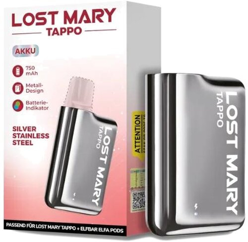 Lost Mary Tappo Akku 750 mAh Silber Lost Mary Tappo Akku 750 mAh Silber