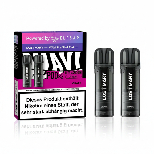 Lost Mary Wavi Prefilled Pods Grape 2x2ml 20mg/ml