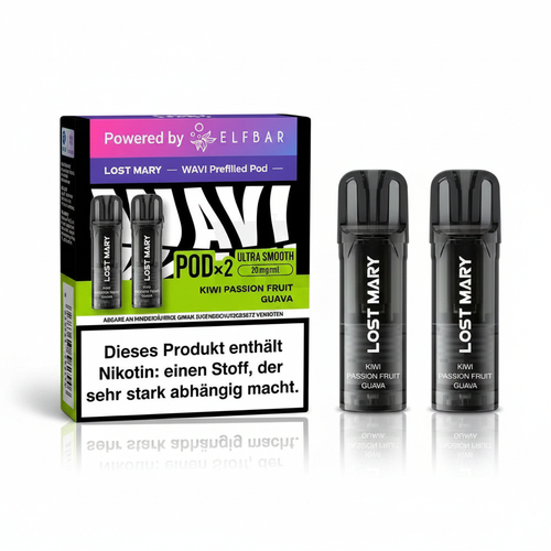 Lost Mary Wavi Prefilled Pods Kiwi Passion Fruit Guava 2x2ml 20mg/ml