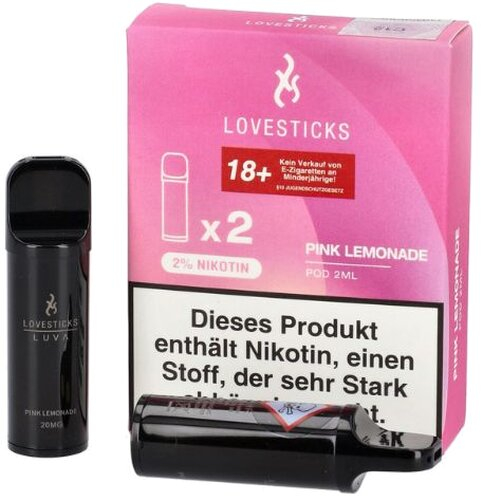 Lovesticks Pink Lemonade Prefilled Pod 2x2ml Lovesticks Pink Lemonade Prefilled Pod 2x2ml
