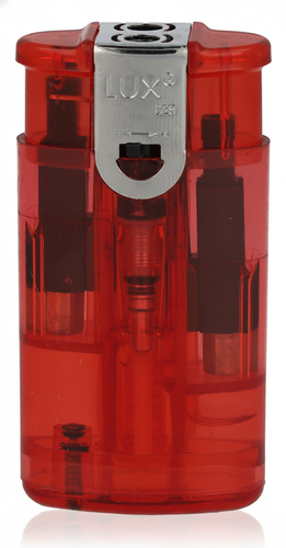 LUX Feuerzeug Tandem 2er Jetflame Turbo Rot