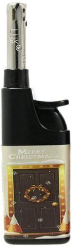 Lux Mini Stabfeuerzeug Piezo Merry Christmas Tür mit Weihnachtskranz Lux Mini Stabfeuerzeug Piezo Merry Christmas Tür mit Weihnachtskranz