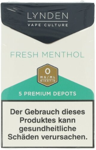 LYNDEN Depots Fresh Menthol 0mg Nikotin LYNDEN Depots Fresh Menthol 0mg Nikotin