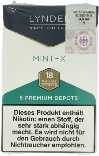 LYNDEN Depots Mint + X 18mg Nikotin