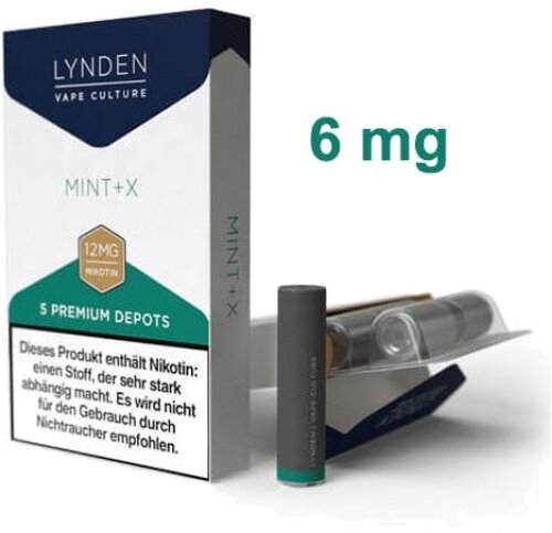 LYNDEN Depots Mint + X 6 mg Nikotin