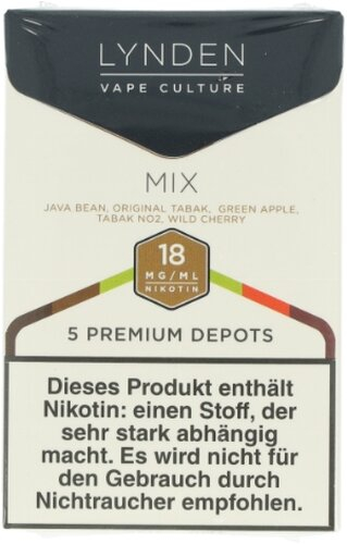 LYNDEN Depots MIX 18mg Nikotin