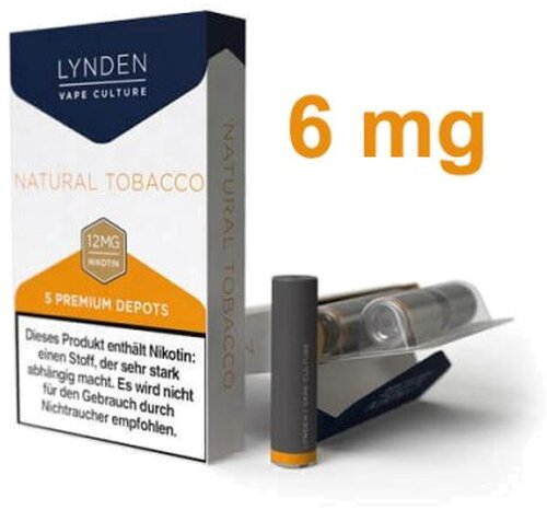 LYNDEN Depots Natural Tobacco 6 mg Nikotin
