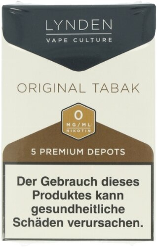 LYNDEN Depots Original Tabak 0mg Nikotin