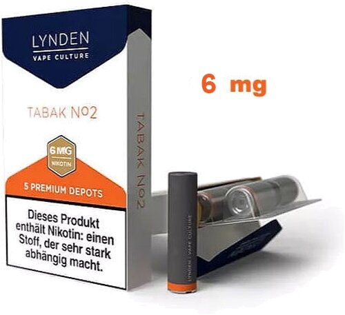LYNDEN Depots Tabak No 2, 6 mg Nikotin