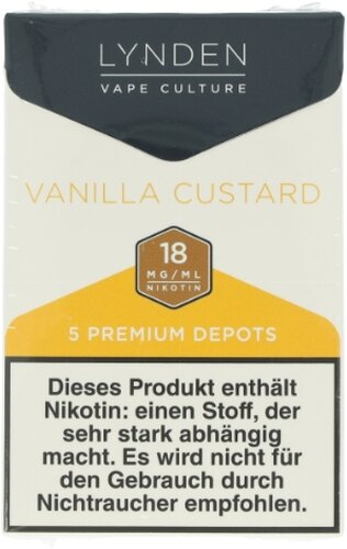 LYNDEN Depots Vanilla Custard 18mg Nikotin