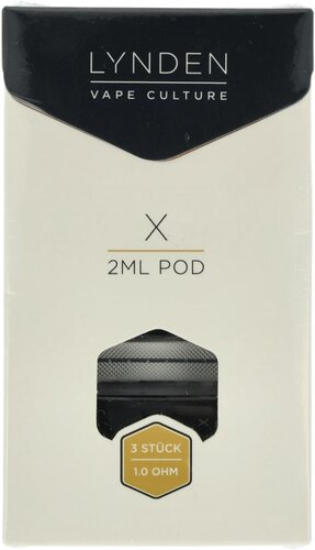 Lynden E-Clearomizer X Pod 1 Ohm 3 Stück Lynden E-Clearomizer X Pod 1 Ohm 3 Stück