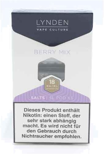 LYNDEN SL POD Salts Berry Mix Pods 18mg/ml 3Stk. LYNDEN SL POD Salts Berry Mix Pods 18mg/ml 3Stk.