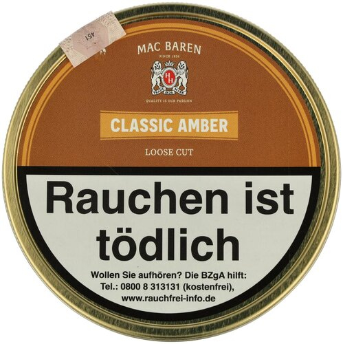 Mac Baren Pfeifentabak Classic Amber 100g Dose Mac Baren Pfeifentabak Classic Amber 100g Dose