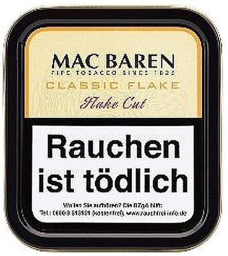 Mac Baren Pfeifentabak Classic Flake 50g Dose Mac Baren Pfeifentabak Classic Flake 50g Dose