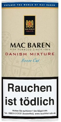 Mac Baren Pfeifentabak Danish Mixture 50g Päckchen