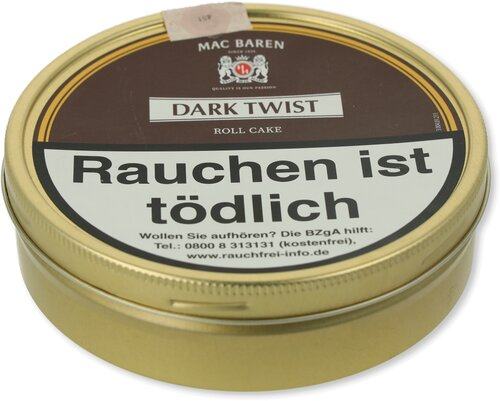 Mac Baren Pfeifentabak Dark Twist 100g Dose