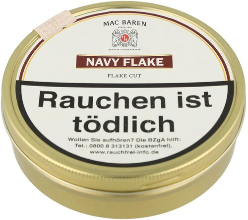 Mac Baren Pfeifentabak Navy Flake 100g Dose Mac Baren Pfeifentabak Navy Flake 100g Dose
