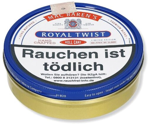 Mac Baren Pfeifentabak Royal Twist 100g Dose Mac Baren Pfeifentabak Royal Twist 100g Dose