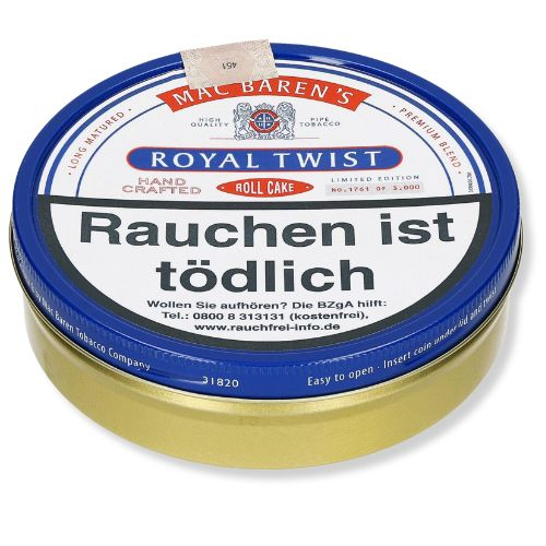Mac Baren Pfeifentabak Royal Twist 100g Dose Mac Baren Pfeifentabak Royal Twist 100g Dose