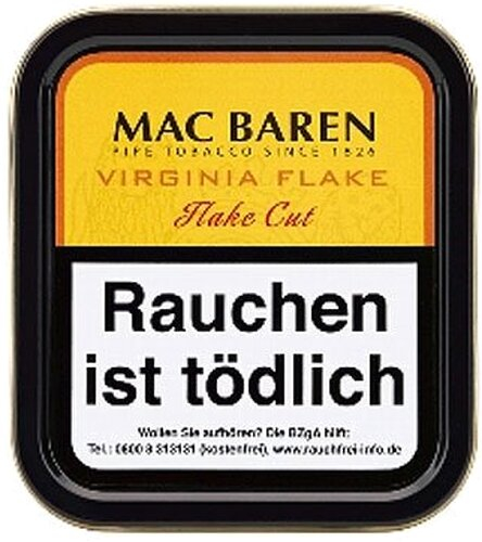 Mac Baren Pfeifentabak Virginia Flake 50g Dose Mac Baren Pfeifentabak Virginia Flake 50g Dose