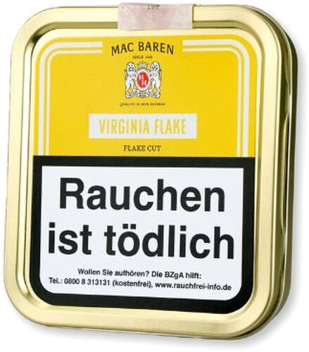 Mac Baren Pfeifentabak Virginia Flake 50g Dose
