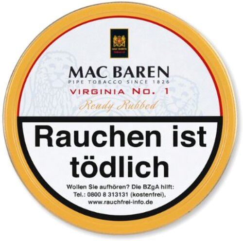 Mac Baren Pfeifentabak Virginia No 1 100g Dose
