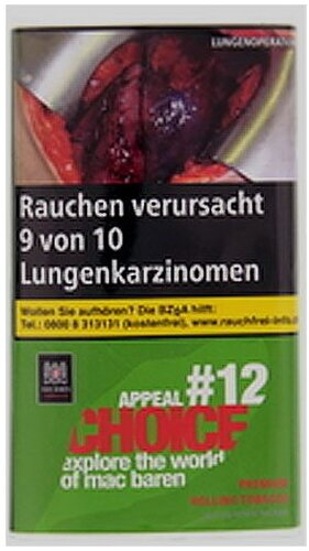 Mac Baren Tabak Choice Appeal No.12 - 30g Päckchen Feinschnitt Mac Baren Tabak Choice Appeal No.12 - 30g Päckchen Feinschnitt