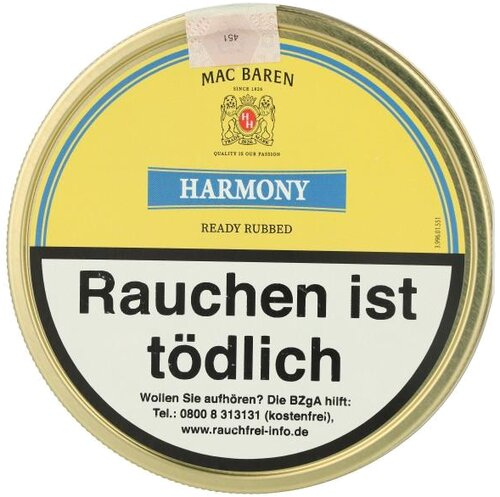 Mac Baren Tabak Harmony 100g Dose Pfeifentabak 