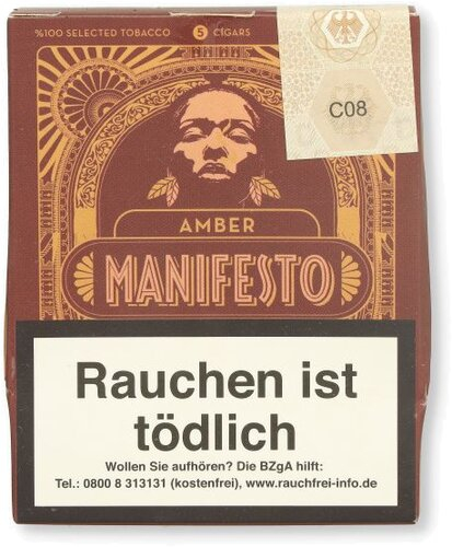 Manifesto Amber Zigarren 5 Stk. Manifesto Amber Zigarren 5 Stk.