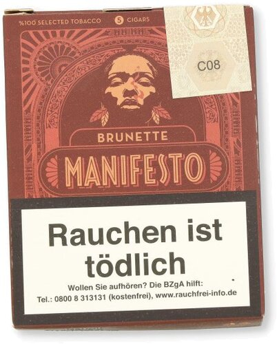 Manifesto Brunette Zigarren 5 Stk. Manifesto Brunette Zigarren 5 Stk.