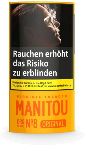 Manitou Tabak ohne Zusatzstoffe ORG Gold 30g Päckchen Feinschnitt