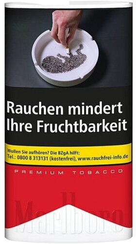 Marlboro Tabak Premium Red 30g Päckchen Zigarettentabak Marlboro Tabak Premium Red 30g Päckchen Zigarettentabak