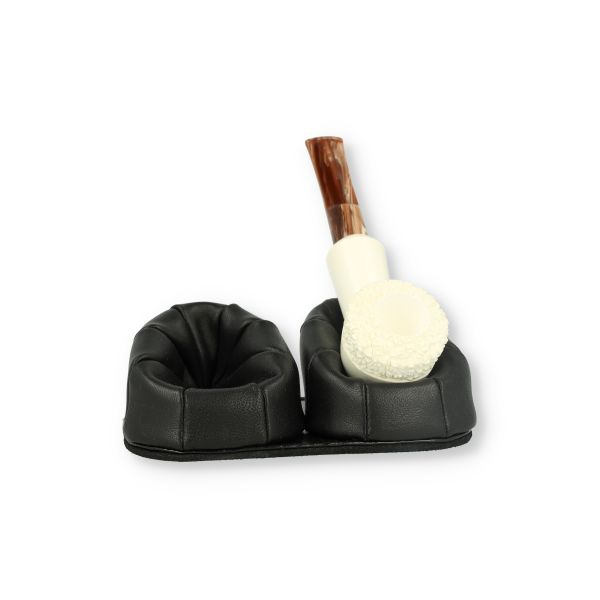 Martin Wess Classic 201-2 Pfeifenständer Schwarz Lammleder