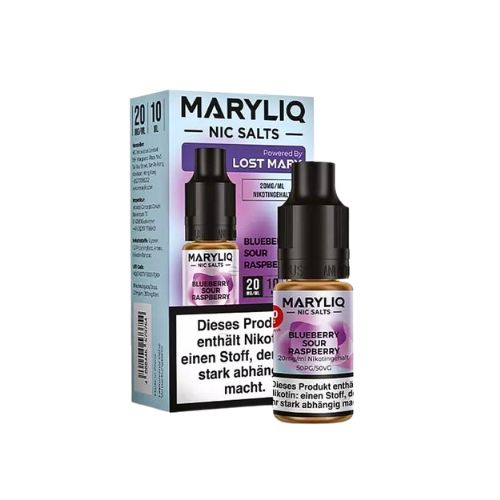 Maryliq Nic Salts Blueberry Sour Raspberry 20mg Maryliq Nic Salts Blueberry Sour Raspberry 20mg