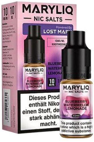 Maryliq Nic Salts Blueberry Watermelon Lemonade 10mg Maryliq Nic Salts Blueberry Watermelon Lemonade 10mg