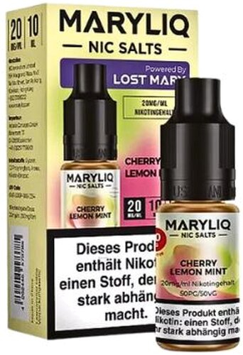 Maryliq Nic Salts Cherry Lemon Mint 20mg Maryliq Nic Salts Cherry Lemon Mint 20mg
