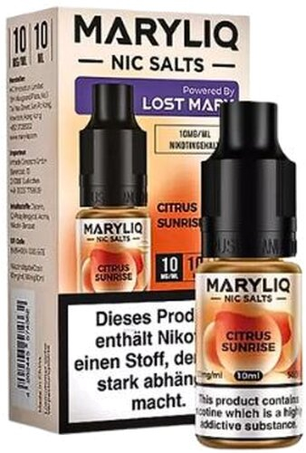 Maryliq Nic Salts Citrus Sunrise 10mg Maryliq Nic Salts Citrus Sunrise 10mg
