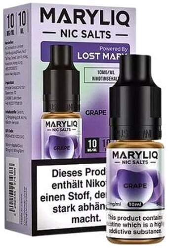 Maryliq Nic Salts Grape 10mg Maryliq Nic Salts Grape 10mg