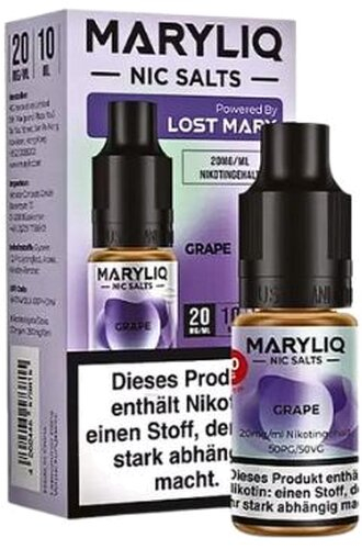 Maryliq Nic Salts Grape 20mg Maryliq Nic Salts Grape 20mg