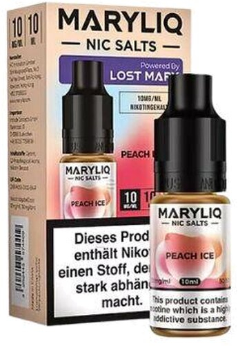 Maryliq Nic Salts Peach Ice 10mg Maryliq Nic Salts Peach Ice 10mg