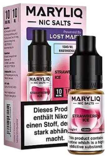 Maryliq Nic Salts Strawberry Ice 10mg Maryliq Nic Salts Strawberry Ice 10mg