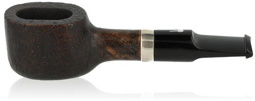 Mastro Geppetto Pfeife Sabbiato Sangestrahlt mit Silberring Nr. 26
