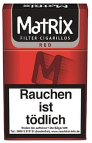 Matrix Filterzigarillos Red mit Naturdeckblatt 17er