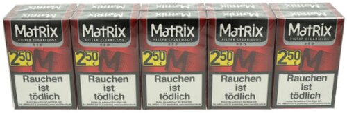 Matrix Filterzigarillos Red mit Naturdeckblatt 17er