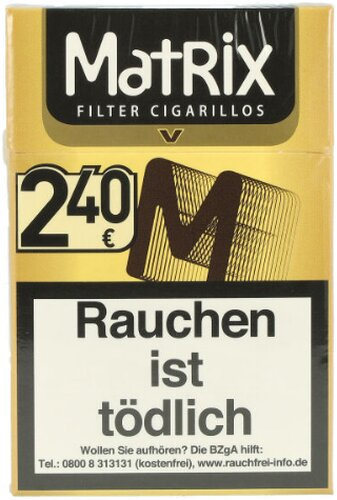 Matrix Filterzigarillos Vanille mit Naturdeckblatt 17er