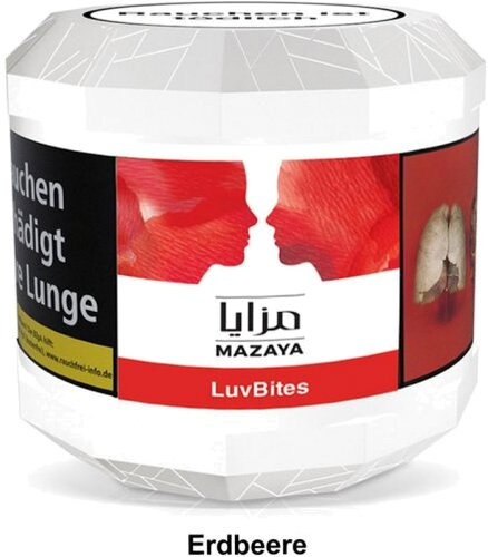 Mazaya LuvBites (Erdbeere) 200 g Wasserpfeifentabak Mazaya LuvBites (Erdbeere) 200 g Wasserpfeifentabak