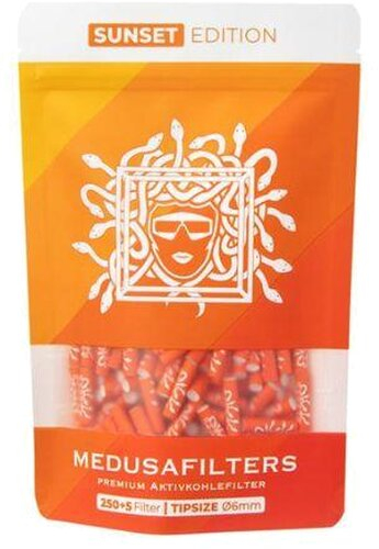 Medusa 6mm Aktivkohlefilter Sunset Edition 250 Stück Medusa 6mm Aktivkohlefilter Sunset Edition 250 Stück