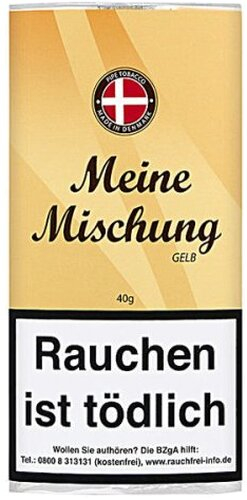 Meine Mischung Pfeifentabak Gelb 40g Päckchen Meine Mischung Pfeifentabak Gelb 40g Päckchen